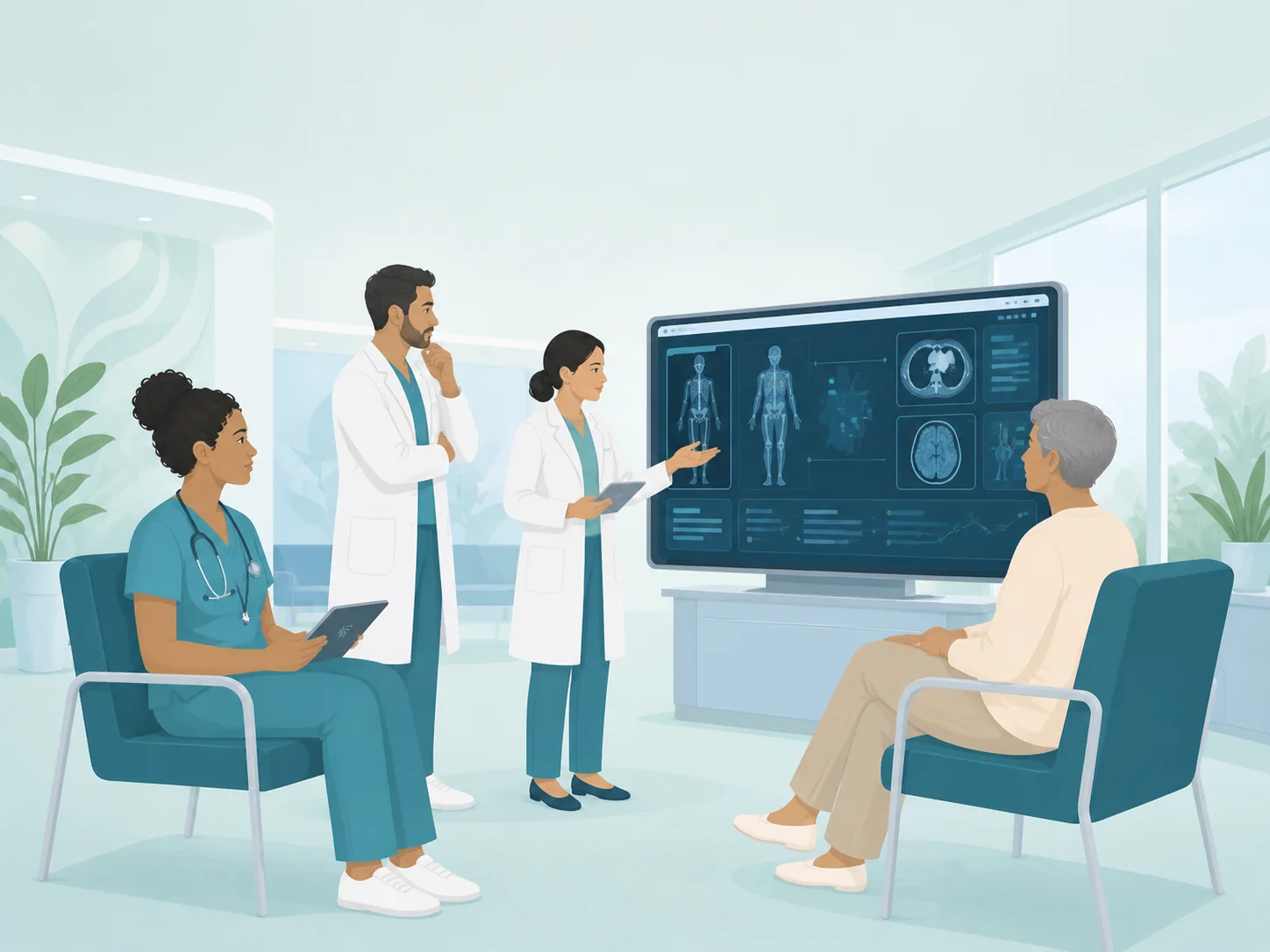 Illustration of a tertiary and complex care care setting