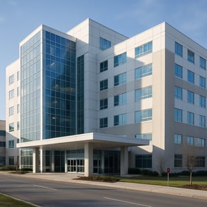 photographic hospital of the outside view without the word hospital